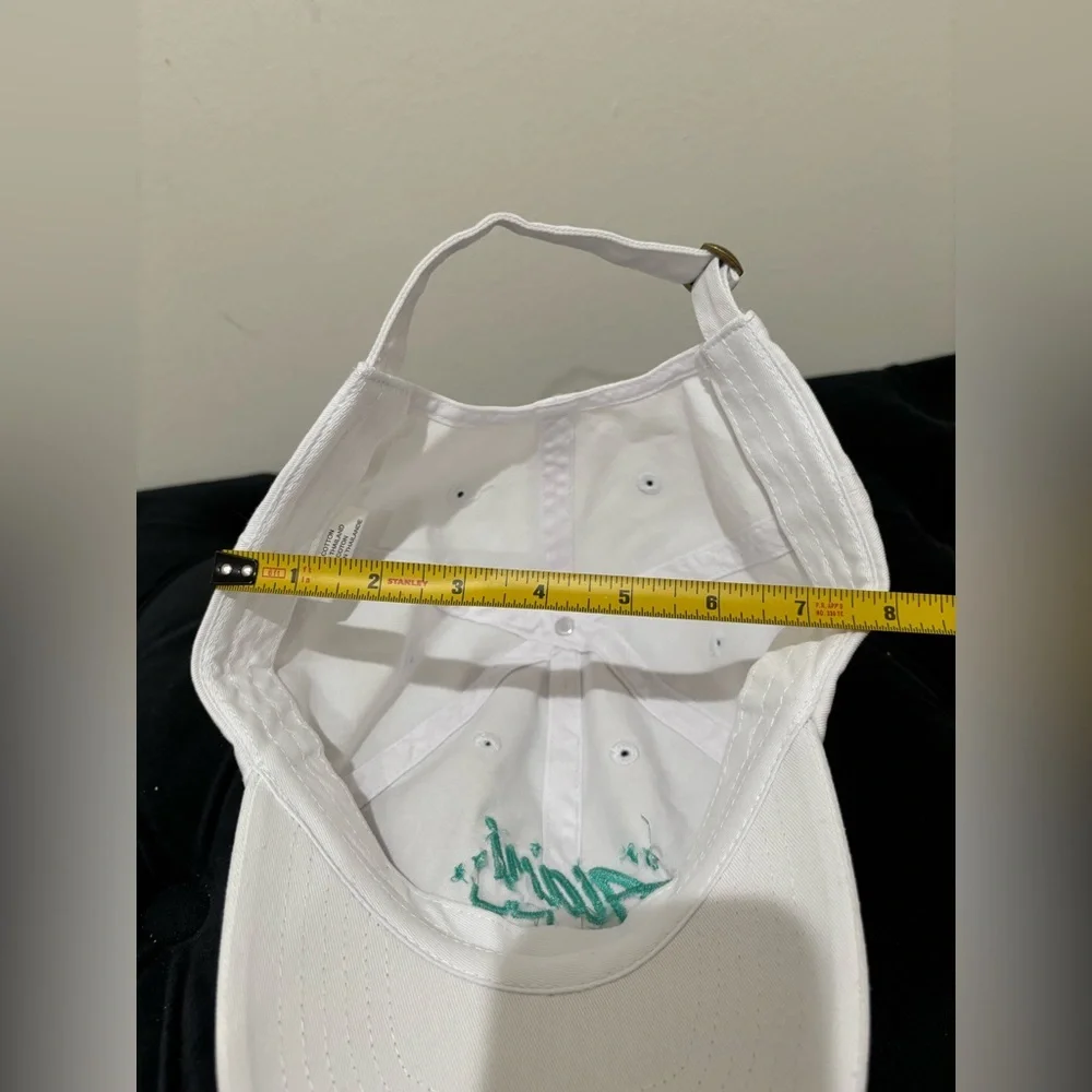 Alani Nu White Baseball Cap with Teal Embroidery